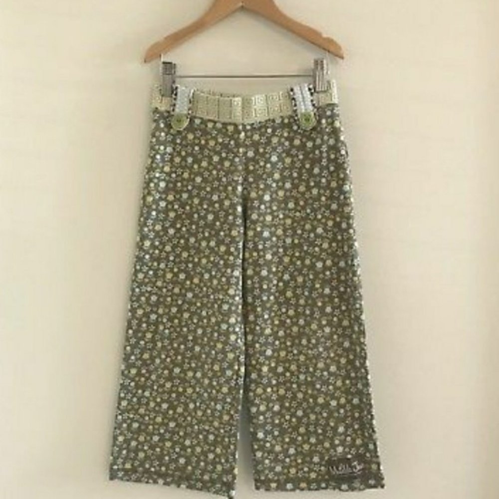 MATILDA JANE SERENDIPITY BON BON FLORAL STRAIGHTEES CAPRI PANTS
